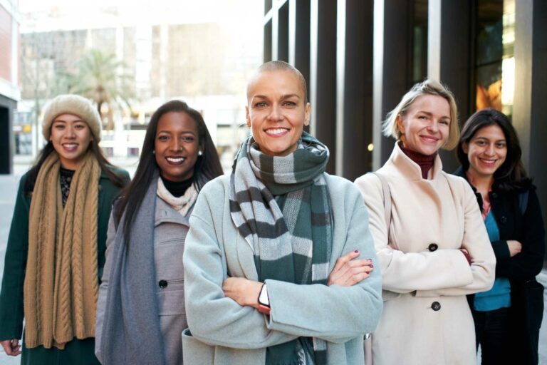 Group of 5 women smiling