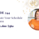 Recalibrate Your Schedule for Success