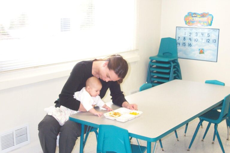 A younger AliceAnne with her daughter as a baby